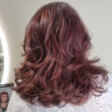 Cabelo ondulado loiro - Dulcídia Monteiro